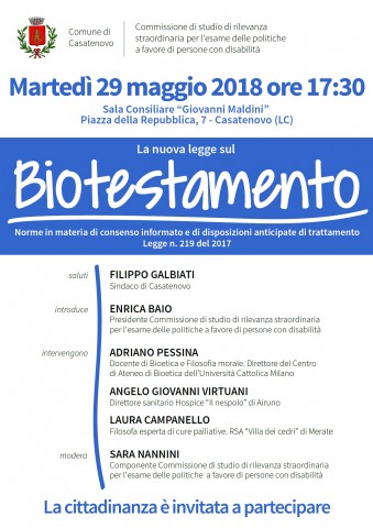 serata biotestamento