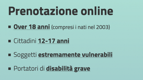 prenotazione vaccini