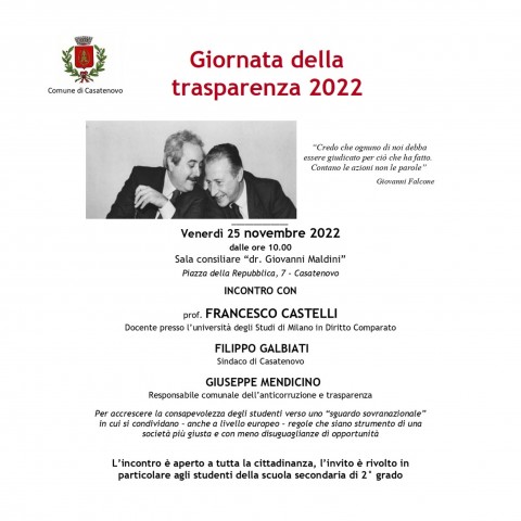 giornata della trasparenza 2022