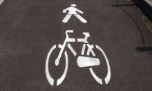 pista ciclopedonale simbolo