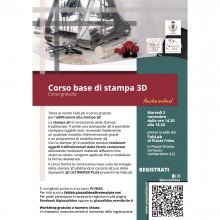 volantino corso stampa 3D